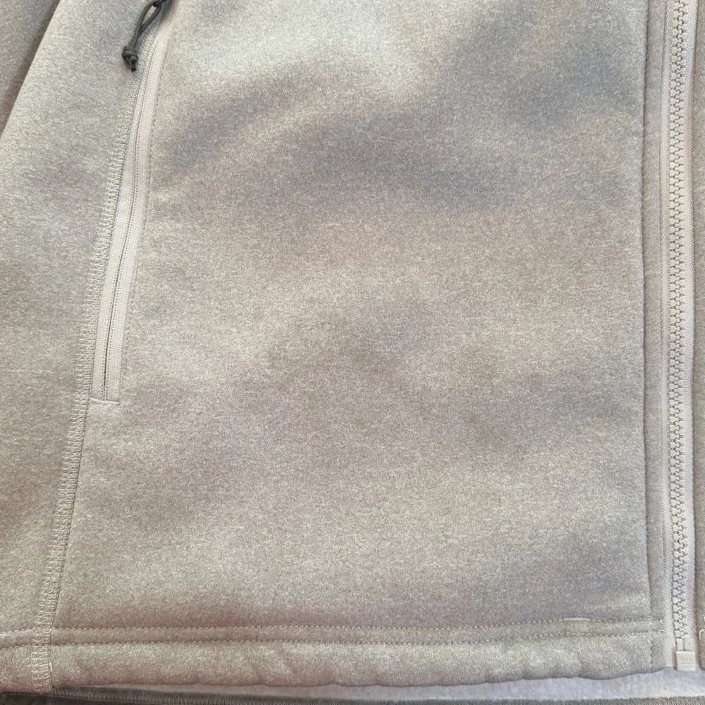The North Face Men XXL Gray Sherpa Lined Full Zip Fleece Jacket Pockets Gorpcore